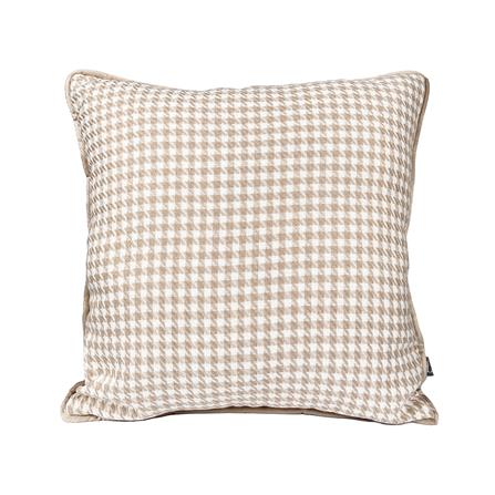 หมอนอิง HOME LIVING STYLE HOUNDSTOOTH 18X18 นิ้ว สีครีม_0