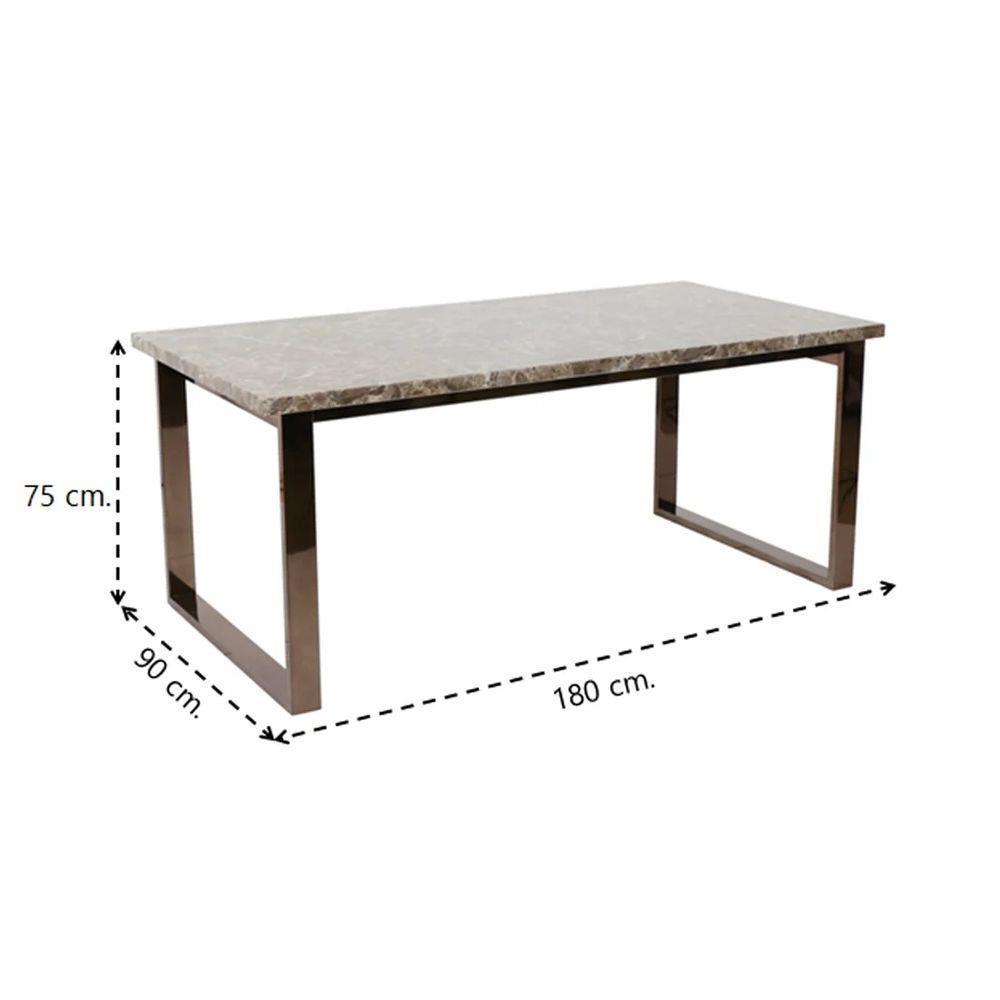 โต๊ะทานข้าว SB FURNITURE PLATZ A180 2 BRONZE สีน้ำตาลเข้ม