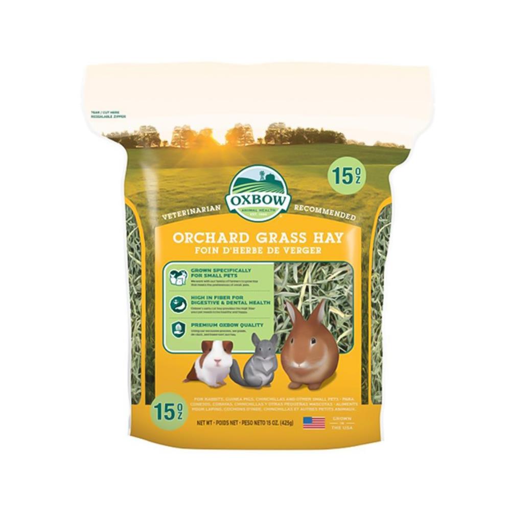 หญ้าแห้งสำหรับสัตว์ฟันแทะ OXBOW ORCHARD GRASS 425 ก.