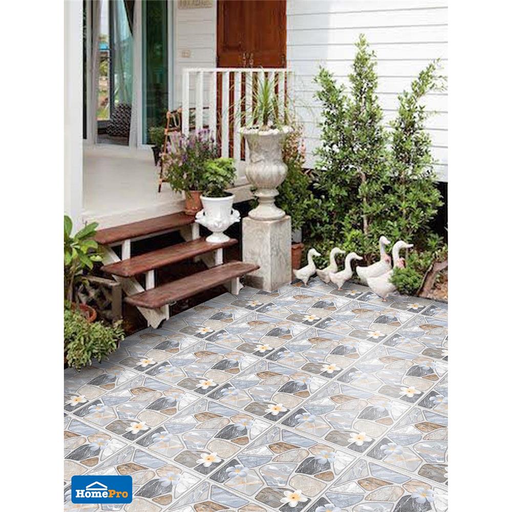 กระเบื้องพื้น 16x16 นิ้ว ภูผา แกร่งขุนเขา เทา PM 0.96M2