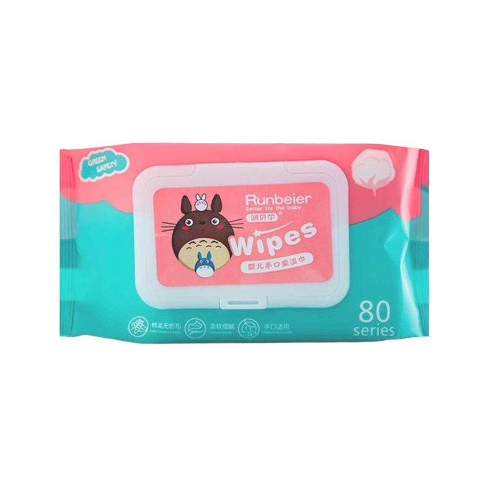 ผ้าเช็ดทำความสะอาดผิว HANSEN 80 แผ่น