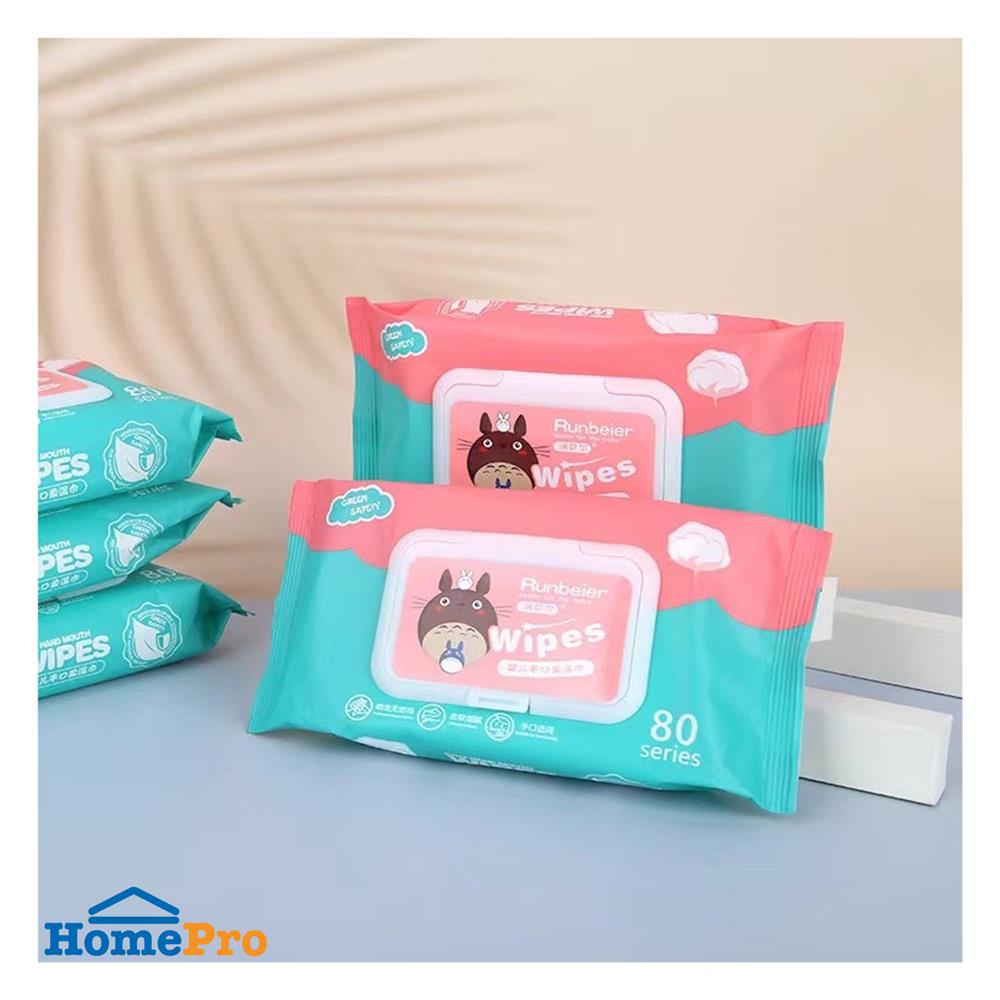 ผ้าเช็ดทำความสะอาดผิว HANSEN 80 แผ่น