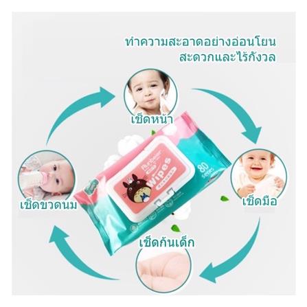 ผ้าเช็ดทำความสะอาดผิว HANSEN 80 แผ่น_4