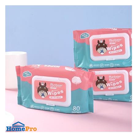 ผ้าเช็ดทำความสะอาดผิว HANSEN 80 แผ่น_3