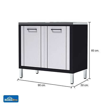 ตู้ตั้งพื้น CABIN HARVIN สีเทา_5