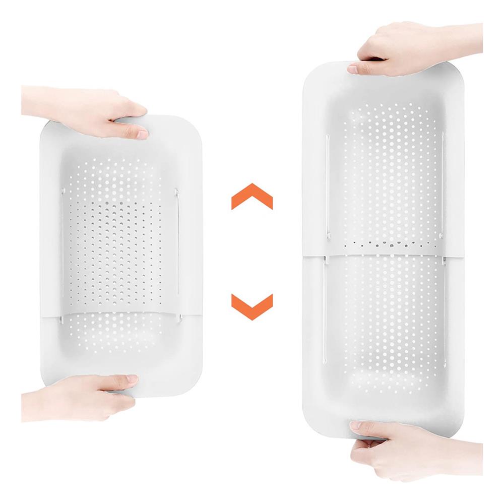 ตะแกรงพลาสติกยืดหด PARNO PAR-AP-ONEW สีขาว