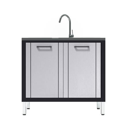 ตู้ตั้งพื้น CABIN HARVIN 1 หลุม 1 ที่พัก 90 ซม. สีเทา