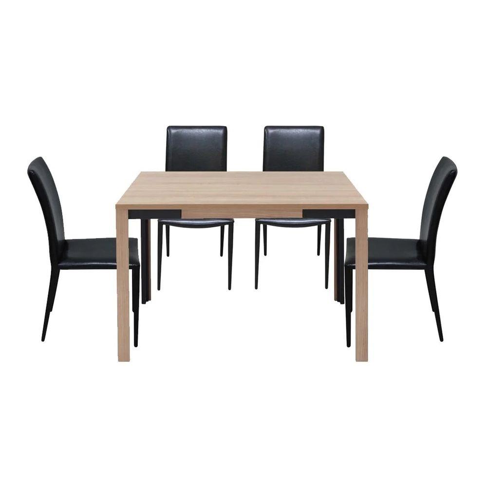 ชุดโต๊ะทานข้าว 4 ที่นั่ง SB FURNITURE COUPE/ALADIN สีไม้ธรรมชาติ