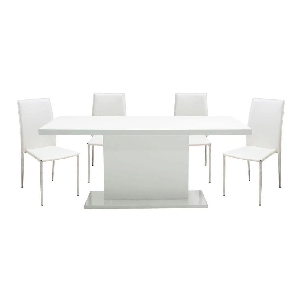 ชุดโต๊ะทานข้าว 4 ที่นั่ง SB FURNITURE JOCASTA/YINTA สีขาว