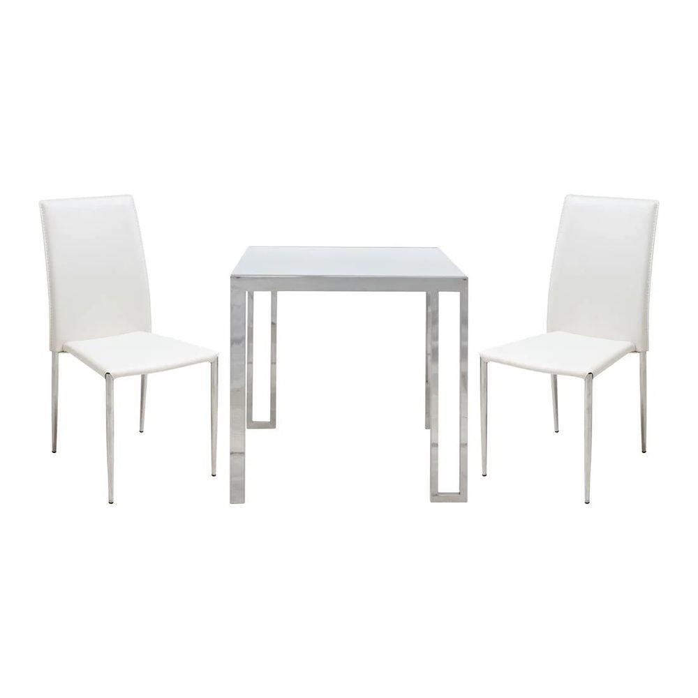 ชุดโต๊ะทานข้าว 2 ที่นั่ง SB FURNITURE MONTIS/YINTA สีขาว