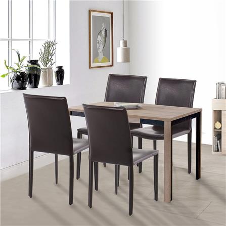 ชุดโต๊ะทานข้าว 4 ที่นั่ง SB FURNITURE COUPE สีไม้อ่อน_4