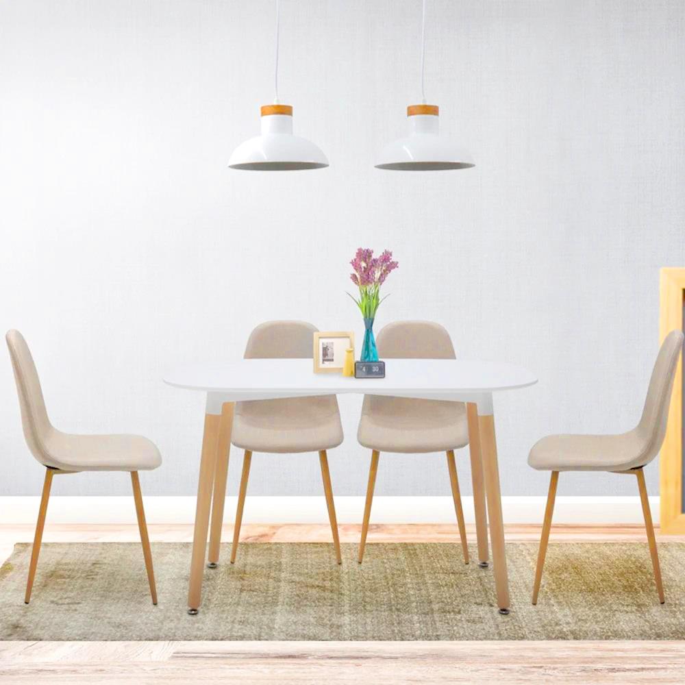 ชุดโต๊ะทานข้าว 4 ที่นั่ง SB FURNITURE LASTA/LASTA-B สีขาว