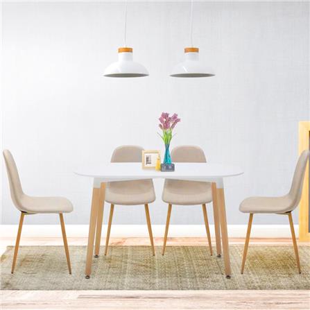 ชุดโต๊ะทานข้าว 4 ที่นั่ง SB FURNITURE LASTA/LASTA-B สีขาว_3