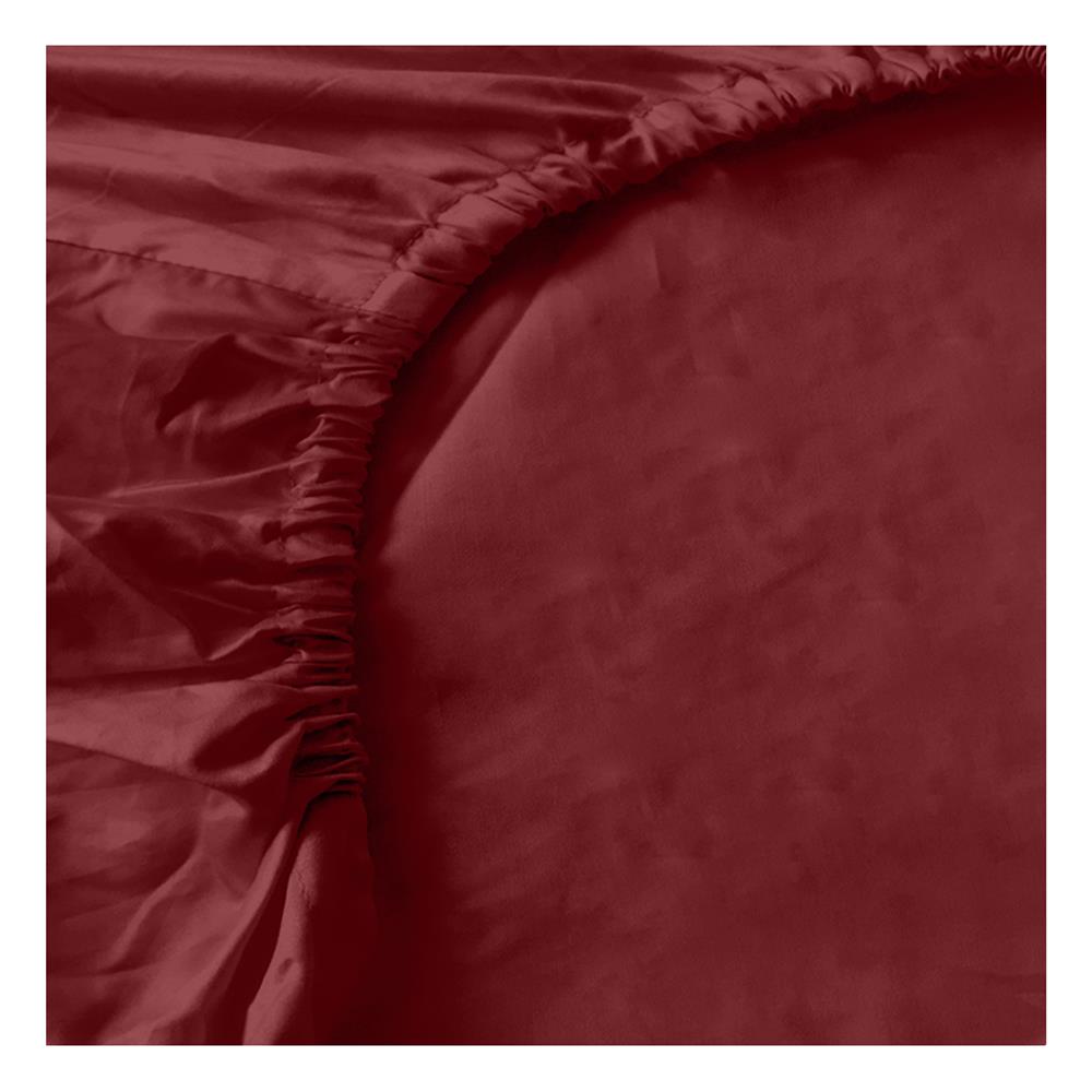 ชุดผ้าปูที่นอน 3.5 ฟุต 3 ชิ้น BENEATH BURGUNDY สีแดง