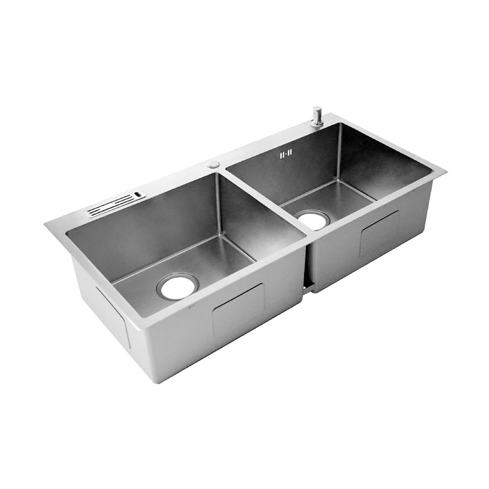 ซิงค์ฝัง 2 หลุม DYNA HOME DH10050DT สีเงิน