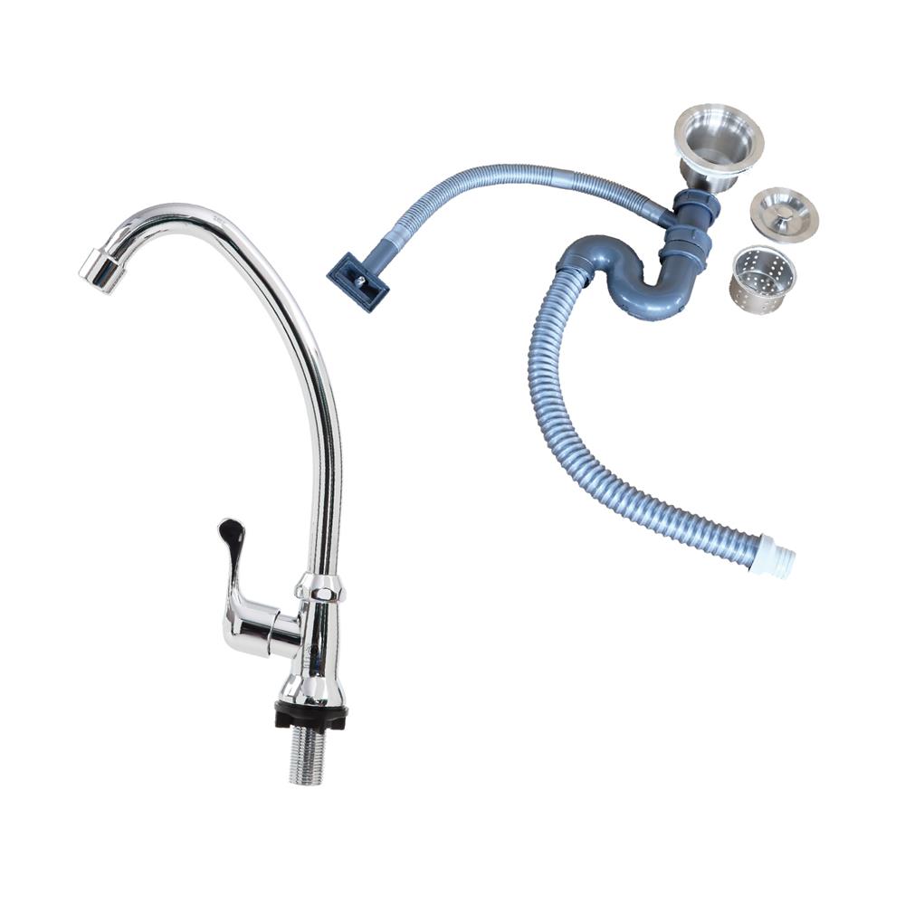 ซิงค์ฝัง 2 หลุม DYNA HOME DH10050DT สีเงิน