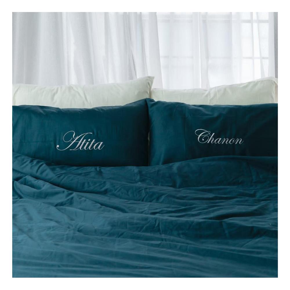 ชุดผ้าปูที่นอน 3.5 ฟุต 3 ชิ้น BENEATH DARK GREEN สีเขียวเข้ม