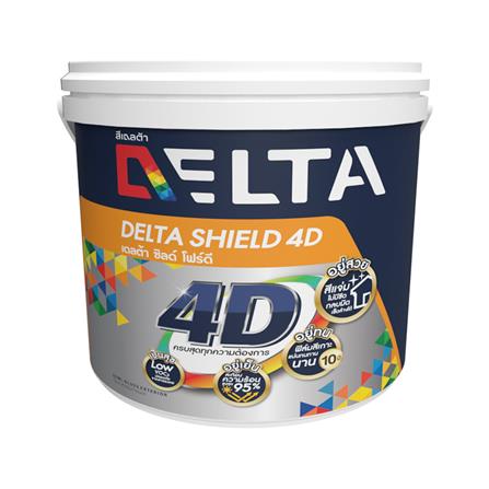 สีน้ำทาภายนอก DELTA SHIELD 4D BASE A กึ่งเงา 1 แกลลอน