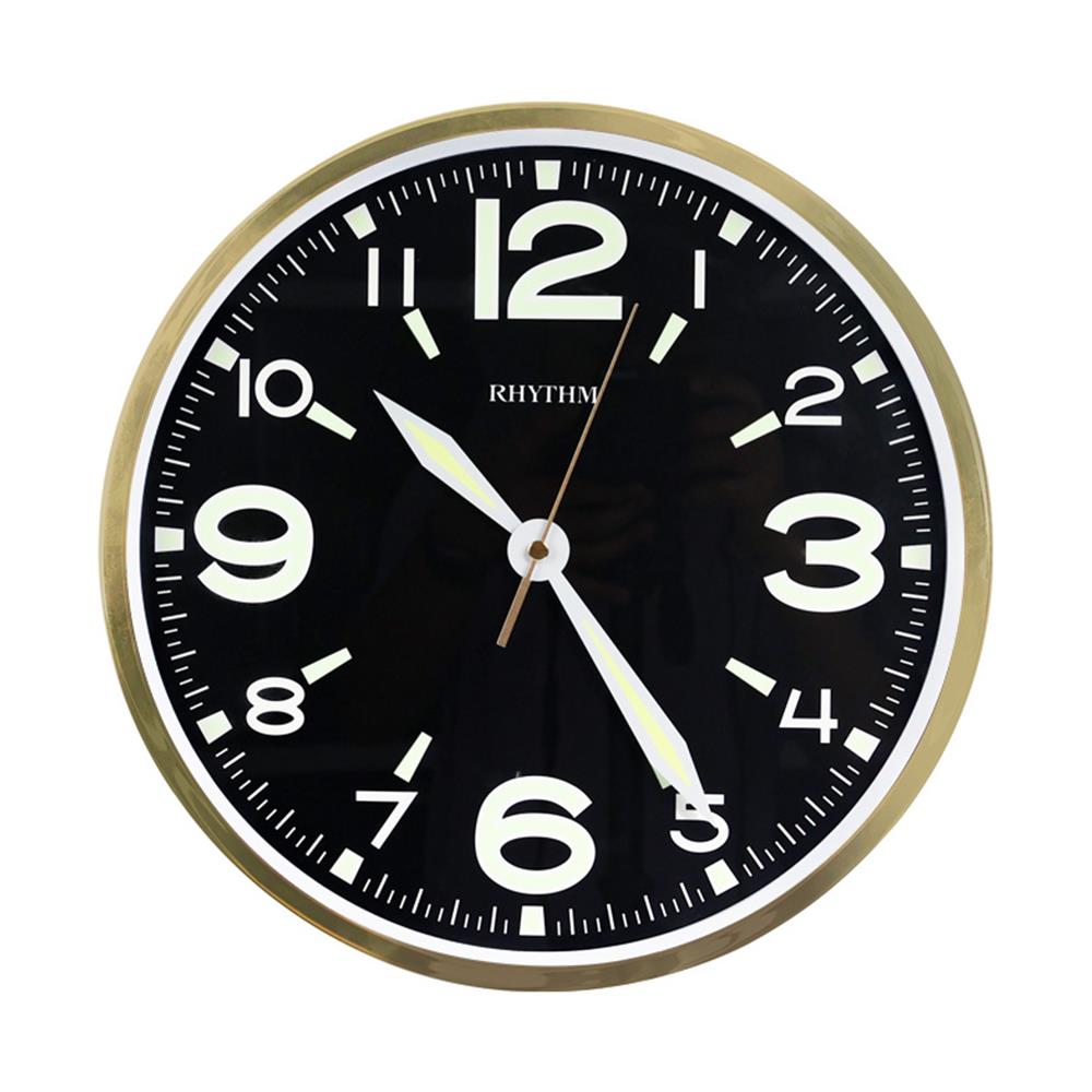 นาฬิกาแขวน RHYTHM CMG607NR18 12 นิ้ว สีทอง/ดำ