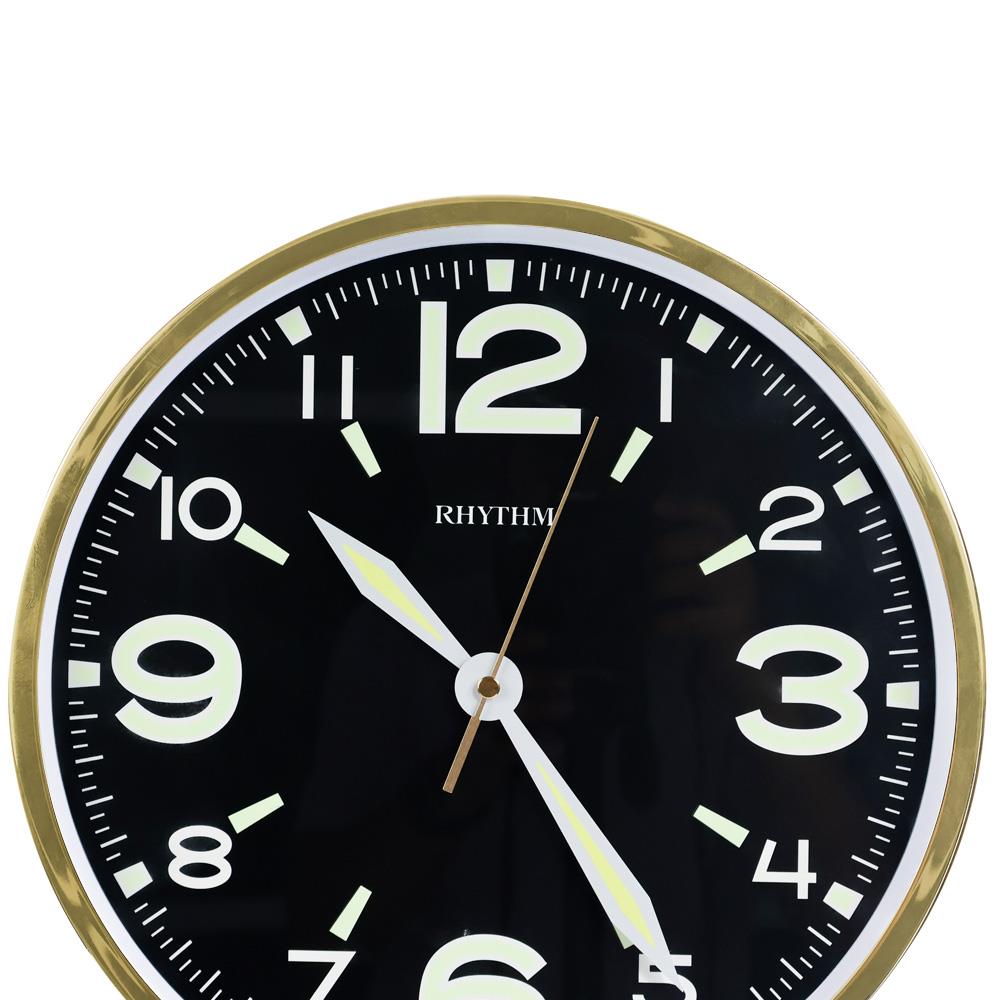 นาฬิกาแขวน RHYTHM CMG607NR18 12 นิ้ว สีทอง/ดำ