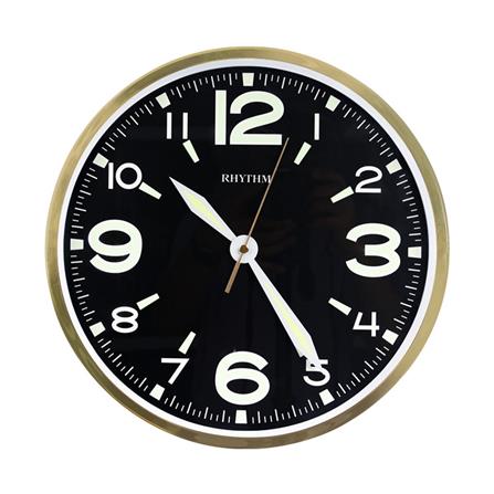 นาฬิกาแขวน RHYTHM CMG607NR18 12 นิ้ว สีทอง/ดำ_0