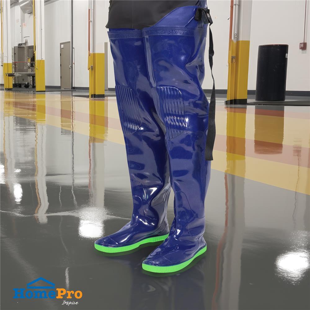 รองเท้าบูท DEXZON สูง 80 ซม. เบอร์ 41 สีน้ำเงิน