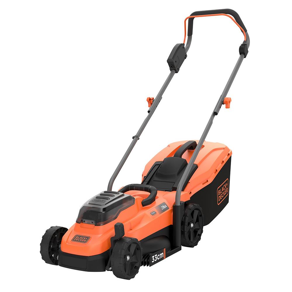 รถตัดหญ้าไร้สาย (พร้อมแบตเตอรี่) BLACK&DECKER BCMW33184L2-QW
