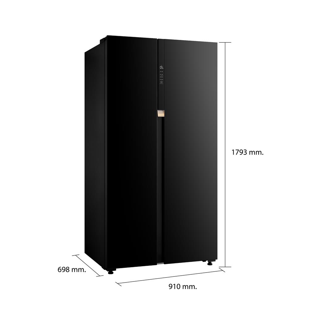 ตู้เย็น SIDE BY SIDE TOSHIBA GR-RS780WI-PGT(22) 20.6 คิว กระจกดำ อินเวอร์เตอร์