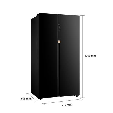 ตู้เย็น SIDE BY SIDE TOSHIBA GR-RS780WI-PGT(22) 20.6 คิว กระจกดำ อินเวอร์เตอร์_4