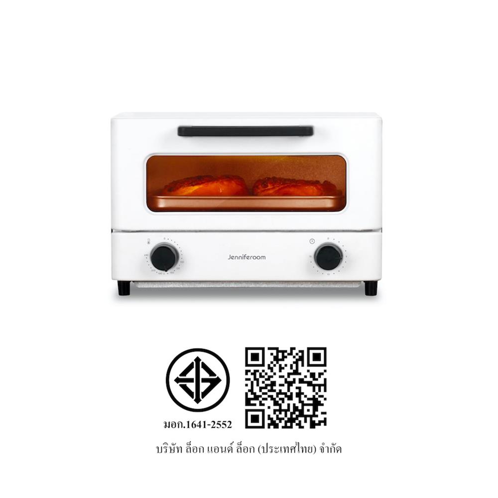 เตาอบเล็กแมนนวล JENNIFEROOM JRTHOT12WB สีขาว 12 ลิตร