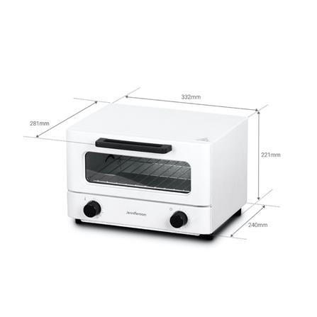 เตาอบเล็กแมนนวล JENNIFEROOM JRTHOT12WB สีขาว 12 ลิตร_5