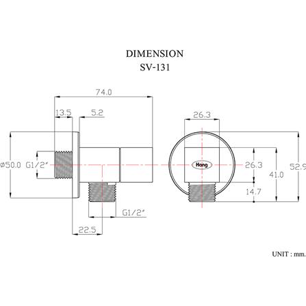 สต๊อปวาล์ว 1 ทาง HANG SV-131_3