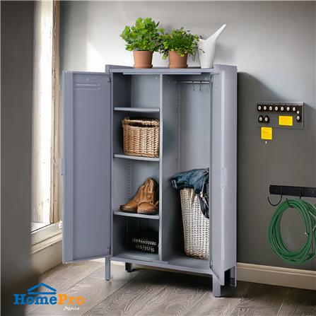 ตู้เก็บของกัลวาไนซ์ SPRING STONEY 160 ซม. สีเทา_5