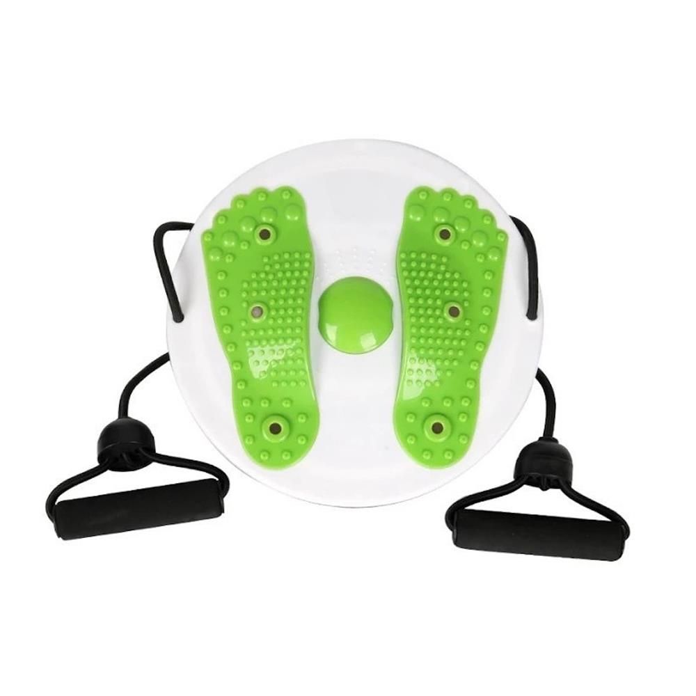 จานหมุนออกกำลังกาย HANSEN สีขาว-เขียว