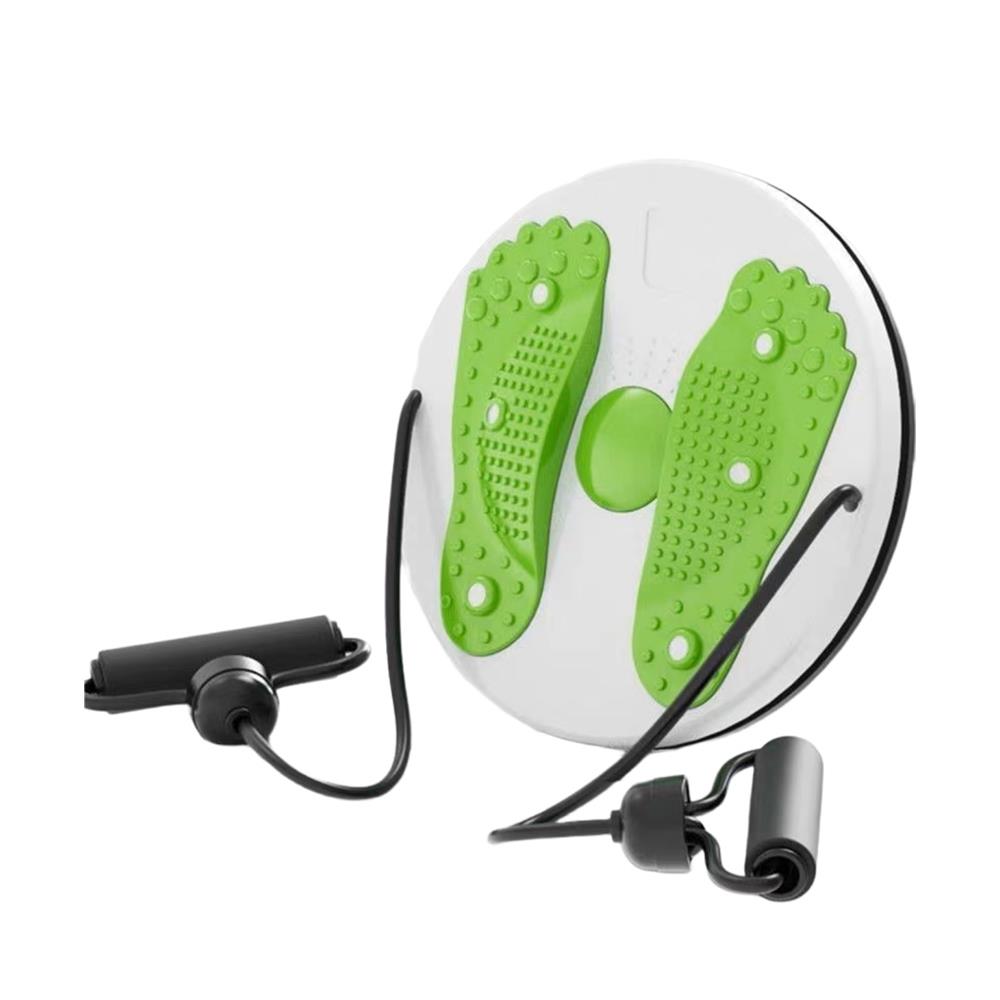 จานหมุนออกกำลังกาย HANSEN สีขาว-เขียว