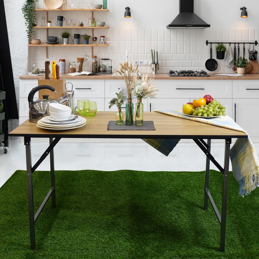 โต๊ะอเนกประสงค์เหลี่ยม FURDINI FNT-60120 สีมอคค่า