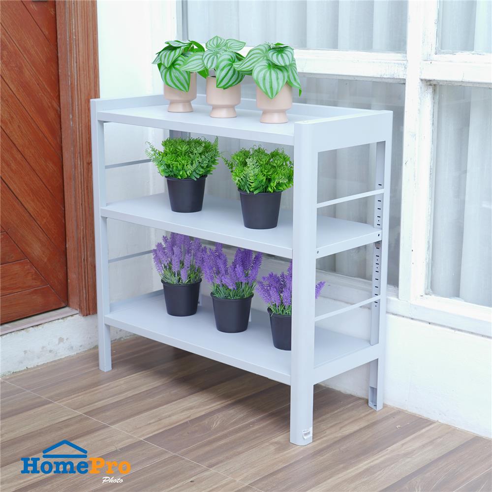 ชั้นเก็บของกัลวาไนซ์ SPRING STONEY 80 ซม. สีเทา