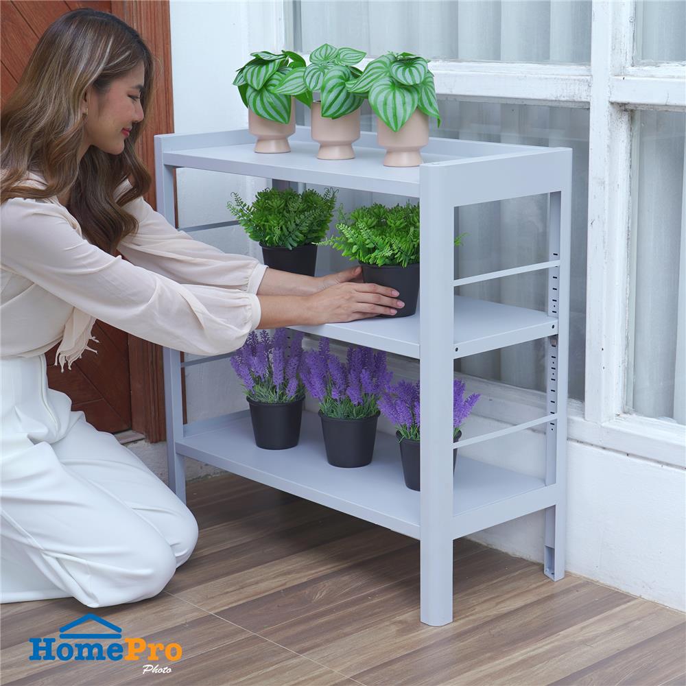 ชั้นเก็บของกัลวาไนซ์ SPRING STONEY 80 ซม. สีเทา