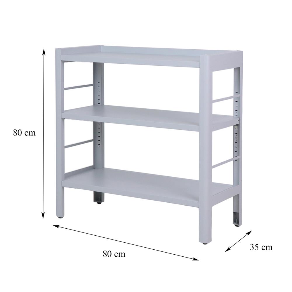 ชั้นเก็บของกัลวาไนซ์ SPRING STONEY 80 ซม. สีเทา