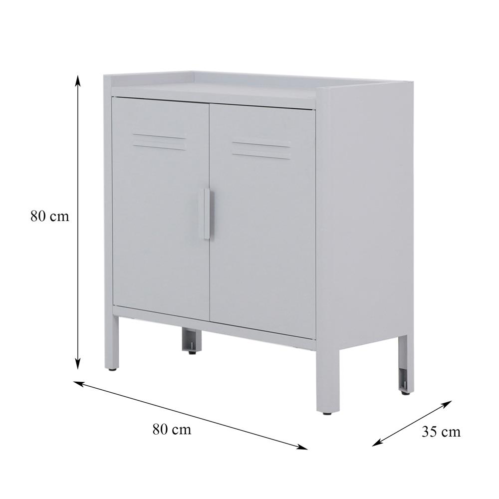 ตู้เก็บของกัลวาไนซ์ SPRING STONEY 80 ซม. สีเทา