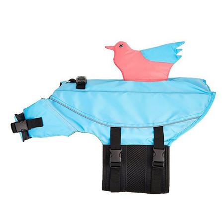 เสื้อชูชีพสัตว์เลี้ยง CLAWSET ลายนกน้อย ไซซ์ 2XL สีฟ้า_1