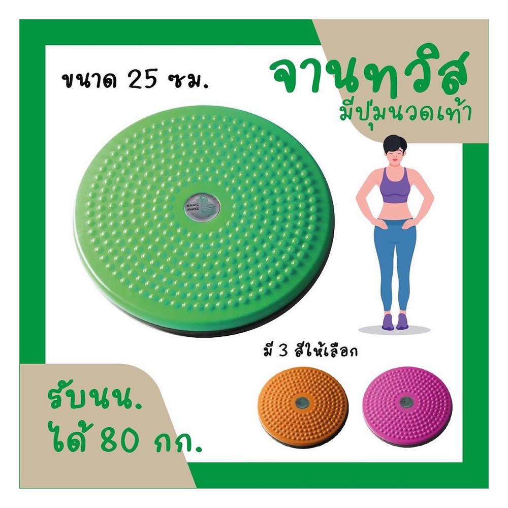 จานหมุนออกกำลังกาย HANSEN สีเขียว