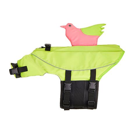 เสื้อชูชีพสัตว์เลี้ยง CLAWSET ลายนกน้อย ไซซ์ 2XL สีเขียว_1