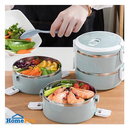 ปิ่นโตสเตนเลส 2 ชั้น HANSEN สีฟ้า_3