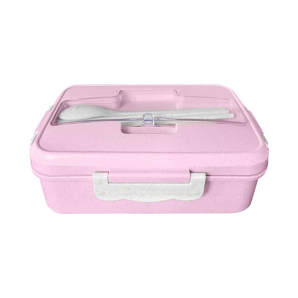 กล่องอาหาร HANSEN สีชมพู