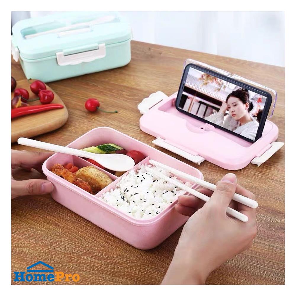 กล่องอาหาร HANSEN สีชมพู
