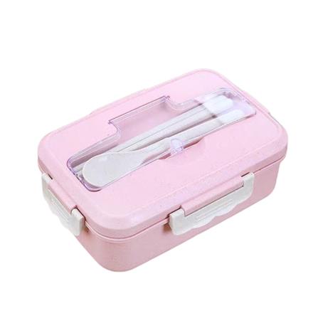 กล่องอาหาร HANSEN สีชมพู