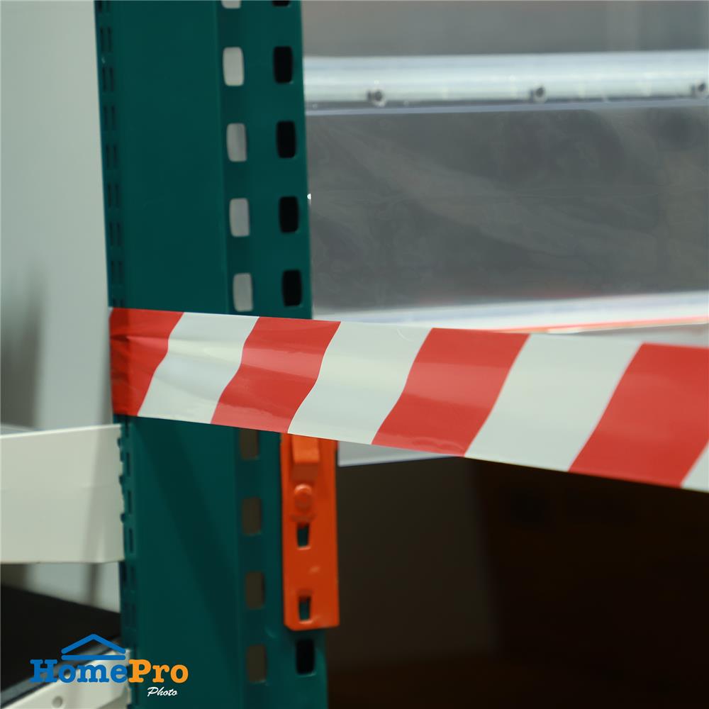 เทปกั้นเขต PACK IN 70 มม.X200 ม. สีขาว/แดง