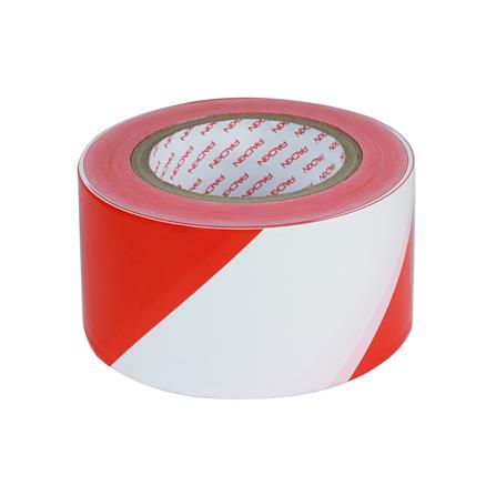 เทปกั้นเขต PACK IN 70 มม.X200 ม. สีขาว/แดง_0