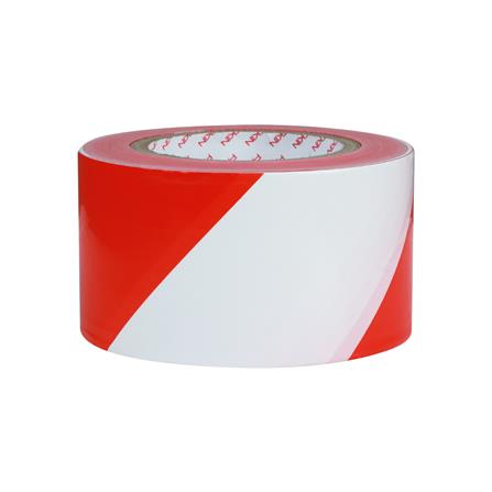 เทปกั้นเขต PACK IN 70 มม.X200 ม. สีขาว/แดง_1